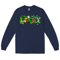 Navy lucky nurse Long Sleeve Tee - Artiststas