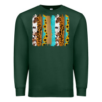 Sports Green turquoise sunflowers cowhide leopard glitter background Premium Sweatshirt - RanaPortraitStore