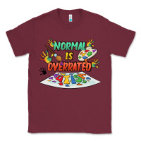 Burgundy Normal is overrated Classic Tee - FaDigitalArtStudio