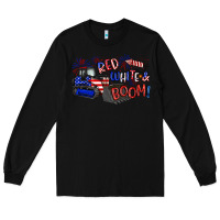 Black red white and boom Long Sleeve Tee - Artiststas