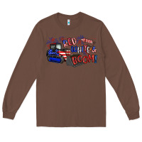 Chestnut red white and boom Long Sleeve Tee - Artiststas