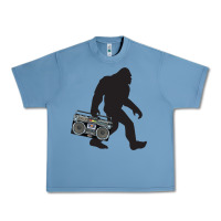 Pebble Blue bigfoot beatbox boom box retro   bigfoot boom box Urban Heavy Tee - DesigneFamous