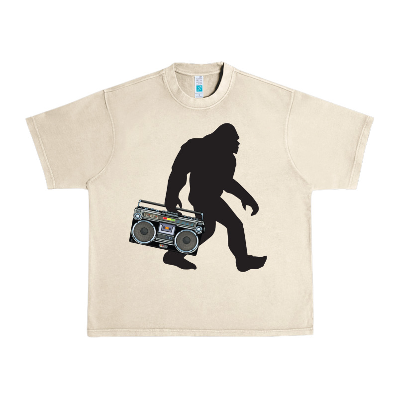 Bigfoot Beatbox Boom Box Retro   Bigfoot Boom Box Urban Heavy Tee by DesigneFamous | Teevron