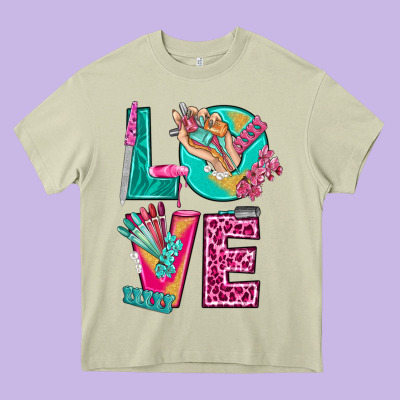 Love With Nail Elements Bbs Heavy Core Tee Designed By Bundleandbundleshop
