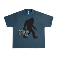 Midnight Navy bigfoot beatbox boom box retro   bigfoot boom box Urban Heavy Tee - DesigneFamous