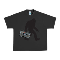 Pigment Black bigfoot beatbox boom box retro   bigfoot boom box Urban Heavy Tee - DesigneFamous