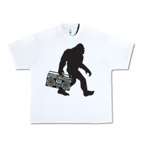 White bigfoot beatbox boom box retro   bigfoot boom box Urban Heavy Tee - DesigneFamous