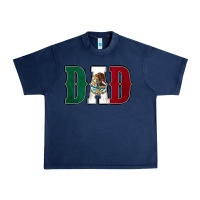 Navy Mexican Flag Dad Urban Heavy Tee - Jasminsmagicworld