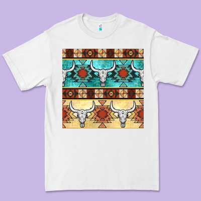 Native American Aztec Seamless Pattern 3 Premium Tee Designed By Bundleandbundleshop