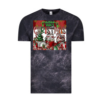 Cloud Black merry Christmas Vintage Tee - CowhideDigitalArt