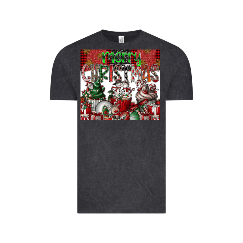 Merry Christmas Vintage Tee by CowhideDigitalArt | Teevron