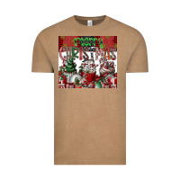 Vintage Coffee merry Christmas Vintage Tee - CowhideDigitalArt