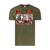 Vintage Olive merry Christmas Vintage Tee - CowhideDigitalArt