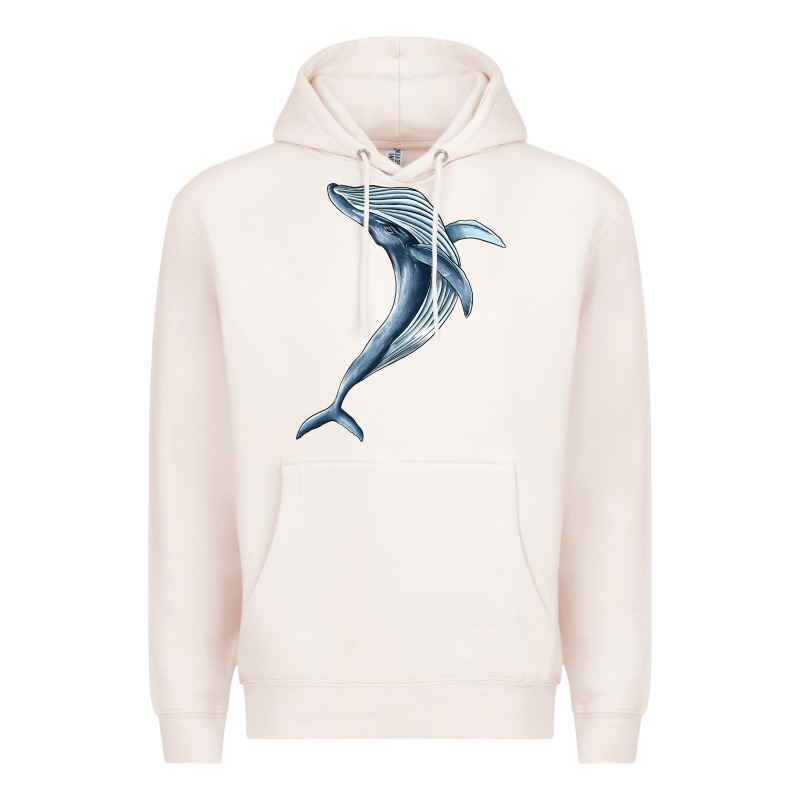 Humpback Whale Jumping Premium Hoodie by BarkalooDesign | Teevron
