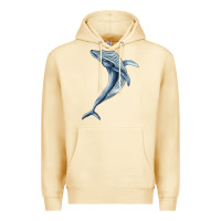 Pina Colada humpback whale jumping Premium Hoodie - BarkalooDesign