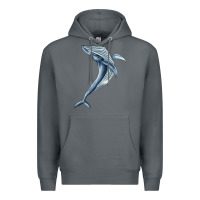 Rock humpback whale jumping Premium Hoodie - BarkalooDesign