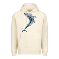 Tofu humpback whale jumping Premium Hoodie - BarkalooDesign