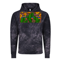 Cloud Black sunflowers and cactus license plate Vintage Hoodie - Artiststas