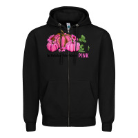 Black in october we wear pink pumpkin and sunflowers Zipper Hoodie - RanaPortraitStore