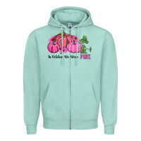 Seafoam in october we wear pink pumpkin and sunflowers Zipper Hoodie - RanaPortraitStore