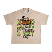 French Oak It's a Good Day To Have a Lucky Day Urban Heavy Tee - CowhideDigitalArt