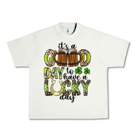 Pistachio It's a Good Day To Have a Lucky Day Urban Heavy Tee - CowhideDigitalArt