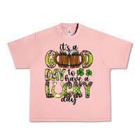 Salmon It's a Good Day To Have a Lucky Day Urban Heavy Tee - CowhideDigitalArt