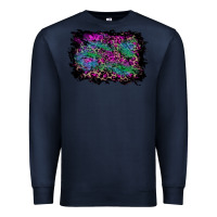 Navy halloween background Premium Sweatshirt - RanaPortraitStore