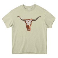 Mossy longhorn cow head Heavy Core Tee - RanaPortraitStore
