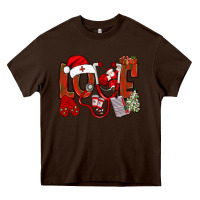 Chocolate Brown christmas love nurse bbs Heavy Core Tee - BundleAndBundleShop