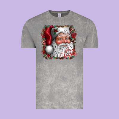 Merry Christmas Santa Vintage Tee Designed By Cowhidedigitalart