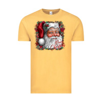 Vintage Mustard merry Christmas santa Vintage Tee - CowhideDigitalArt