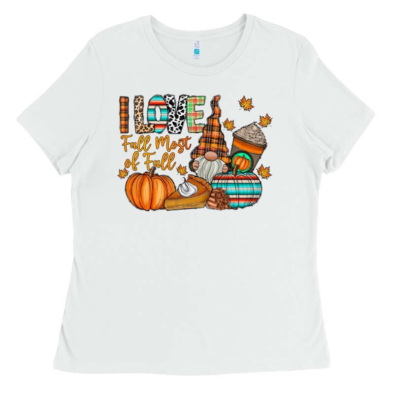 I Love Fall Most Of Fall Ladies Tee by CowhideDigitalArt | Teevron