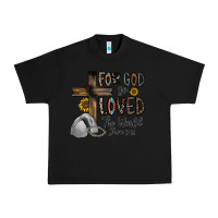 Black for god so loved the world jhon Urban Heavy Tee - CowhideDigitalArt