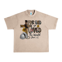 French Oak for god so loved the world jhon Urban Heavy Tee - CowhideDigitalArt