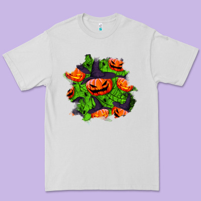 Halloween Pumpkin Patch Premium Tee Designed By Bundleandbundleshop