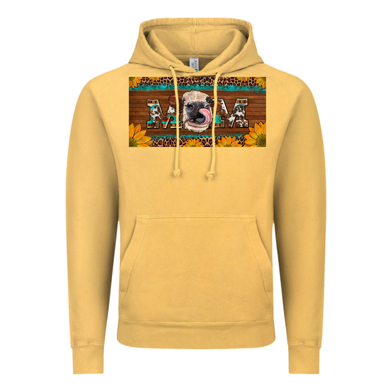 Western Heifer Mom With Sunflowers And Turquoise License Plate Vintage Hoodie by Artiststas | Teevron