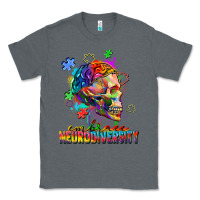Charcoal Heather Embrace neurodiversity Classic Tee - FaDigitalArtStudio