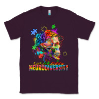 Plum Embrace neurodiversity Classic Tee - FaDigitalArtStudio