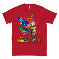 Red Embrace neurodiversity Classic Tee - FaDigitalArtStudio