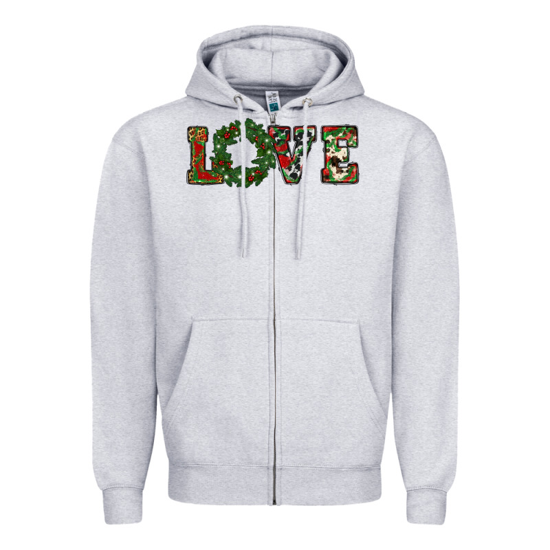 Christmas Love Zipper Hoodie by RanaPortraitStore | Teevron