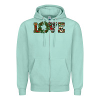 Seafoam christmas love Zipper Hoodie - RanaPortraitStore