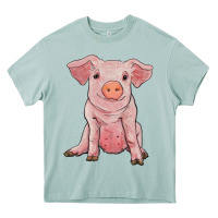 Arona sitting pig Heavy Core Tee - RanaPortraitStore