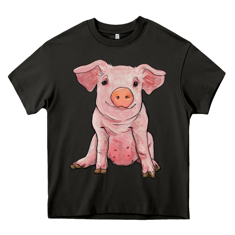 Sitting Pig Heavy Core Tee by RanaPortraitStore | Teevron