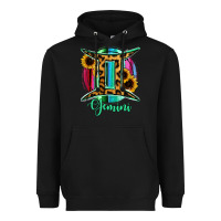 Black Gemini Heavyweight Hoodie - RanaPortraitStore