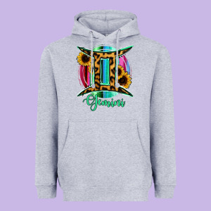 Gemini Heavyweight Hoodie Designed By Ranaportraitstore