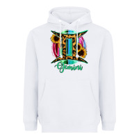 White Gemini Heavyweight Hoodie - RanaPortraitStore