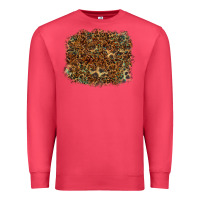 Cardinal leopard leather turquoise background Premium Sweatshirt - RanaPortraitStore