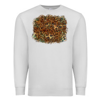 Dove Grey leopard leather turquoise background Premium Sweatshirt - RanaPortraitStore
