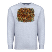 Heather Grey leopard leather turquoise background Premium Sweatshirt - RanaPortraitStore